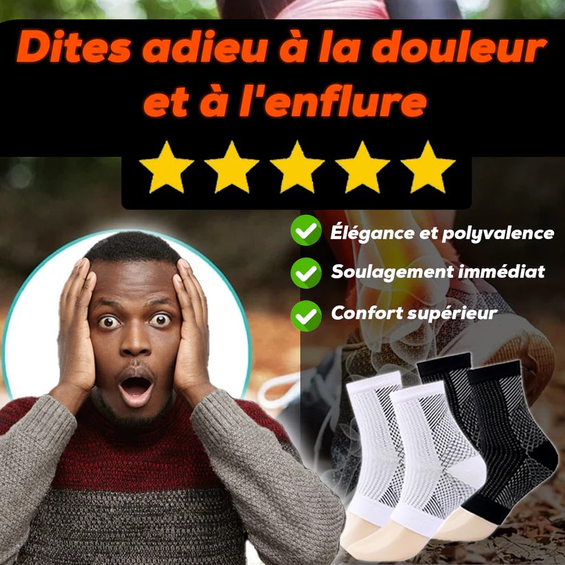 NeuroSocks™ | Pour une Mobilité Accrue et une Vie sans Douleur (Chaussettes de Compression Antidouleur)